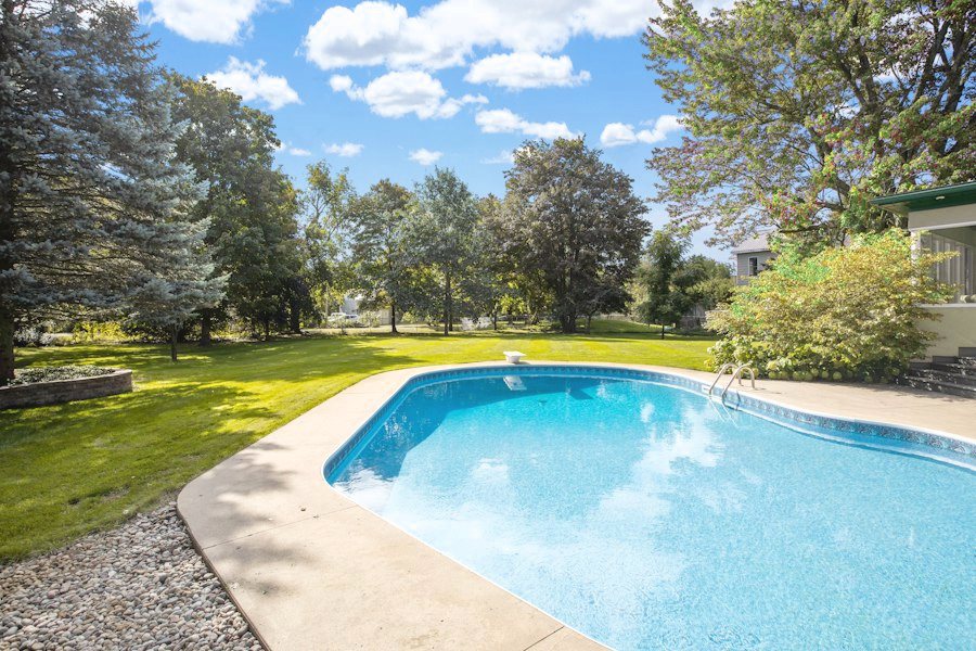 The pool in spring