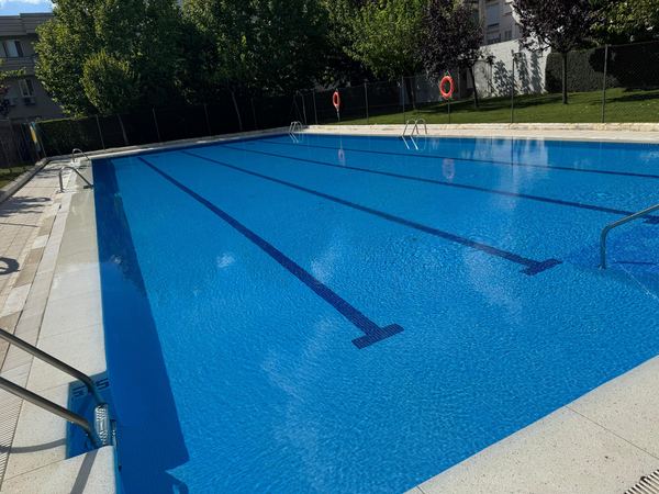 Residential community pool maintained by our team