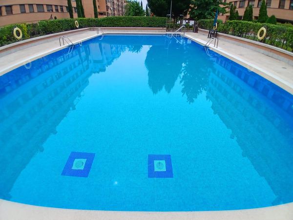 Residential community pool maintained by our team
